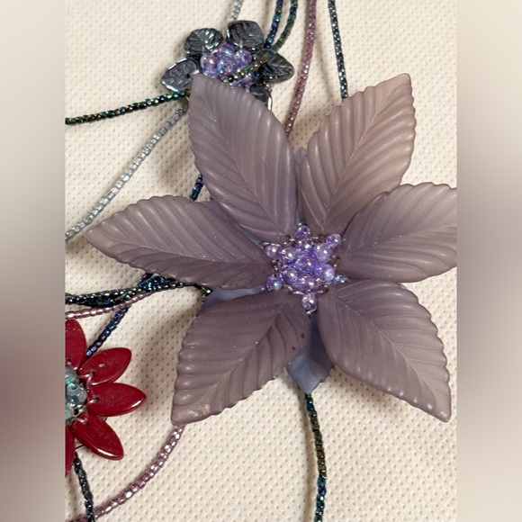 Floral Multi-Color Necklace - Picture 10 of 16